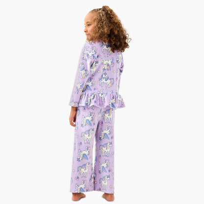 Juniors Unicorn Print T-shirt and Pyjama Set