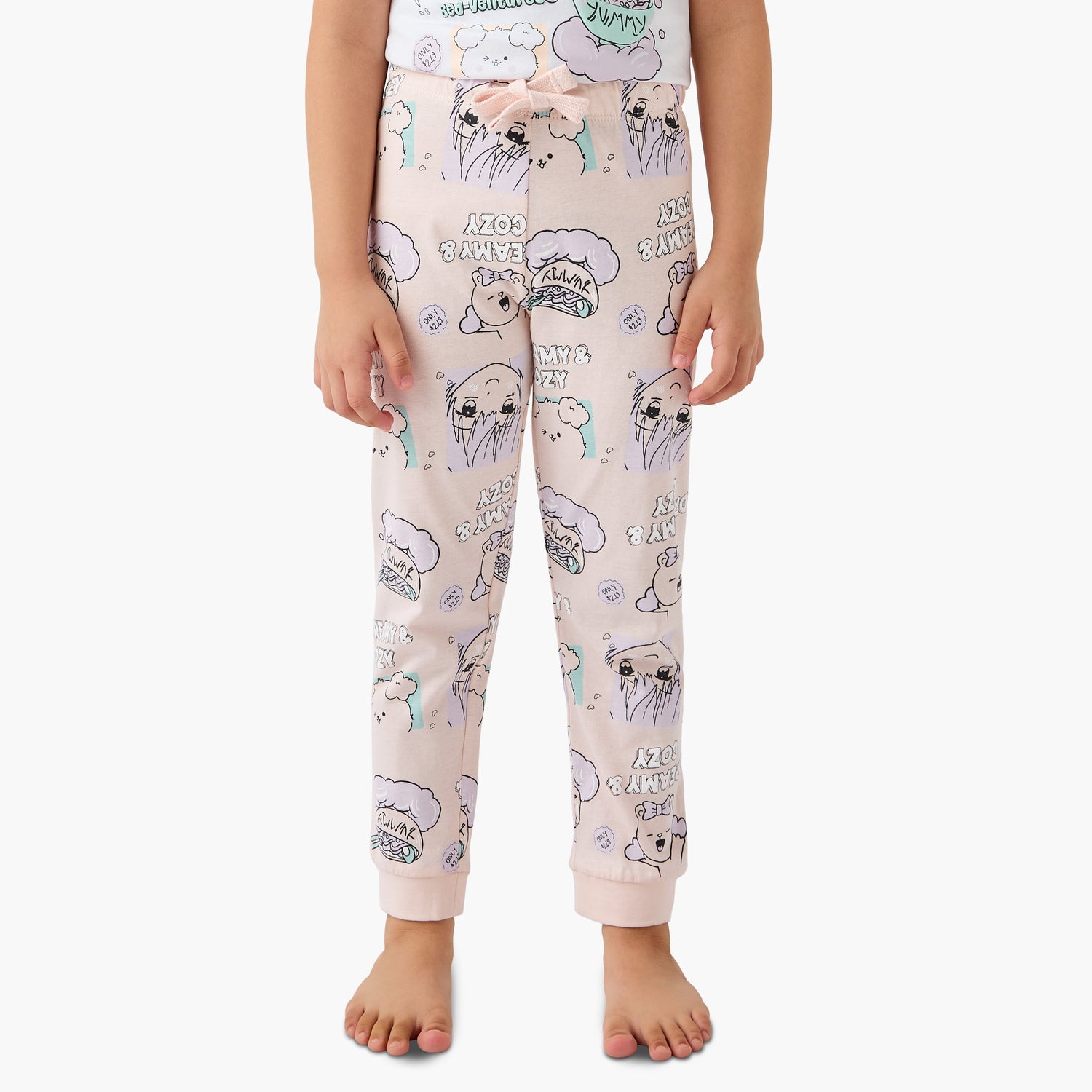 Juniors Printed T-shirt and Pyjama Set