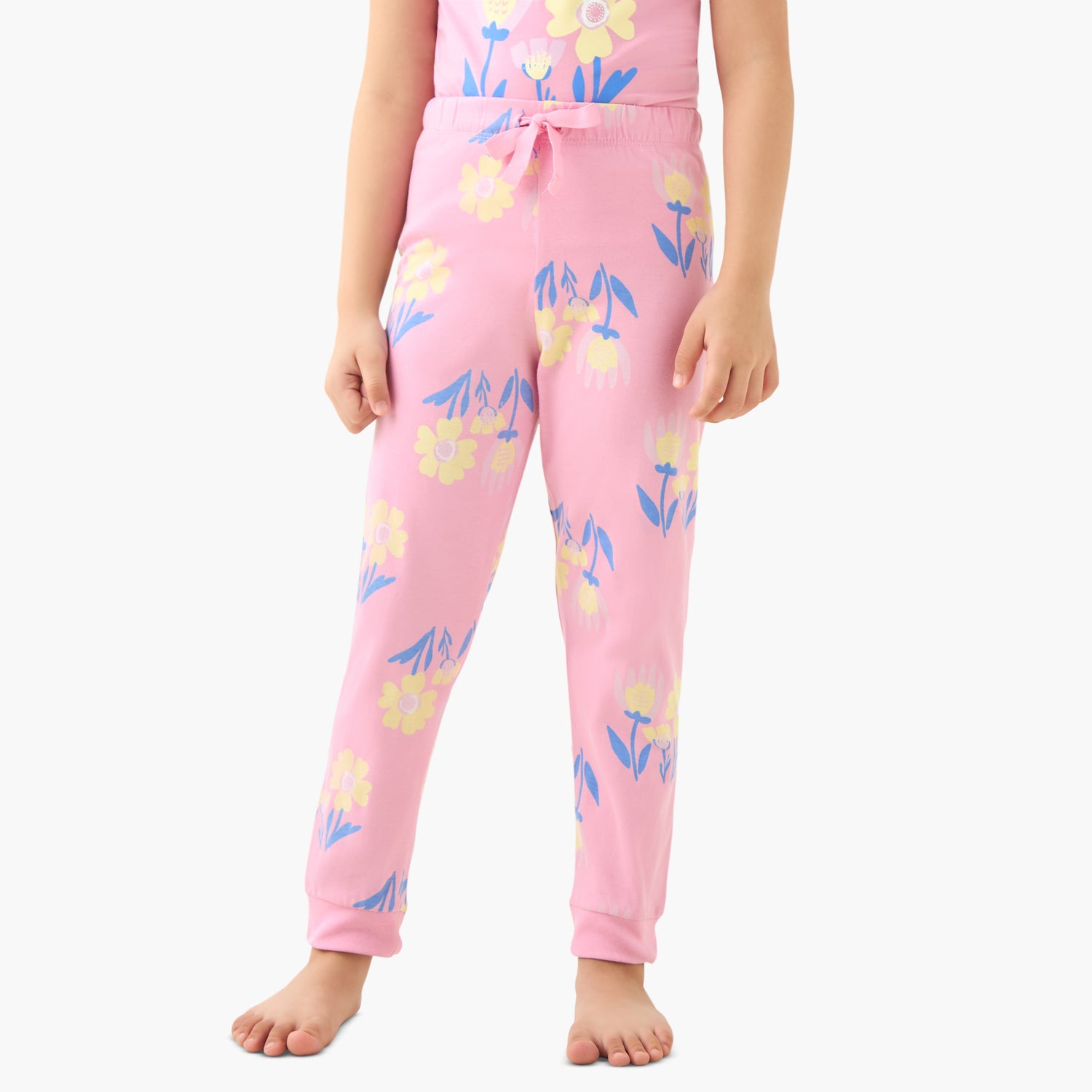 Juniors Floral Print T-shirt and Pyjama Set