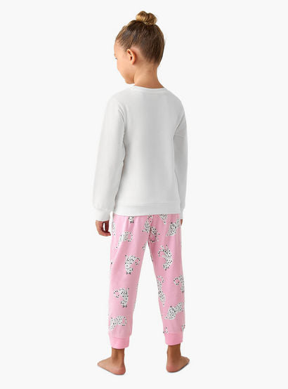Juniors Cotton Crew Neck Long Sleeves Pyjama Set with Heart Leopard Print-promo_babyshop_Buy2for69_UAE130126-image-4