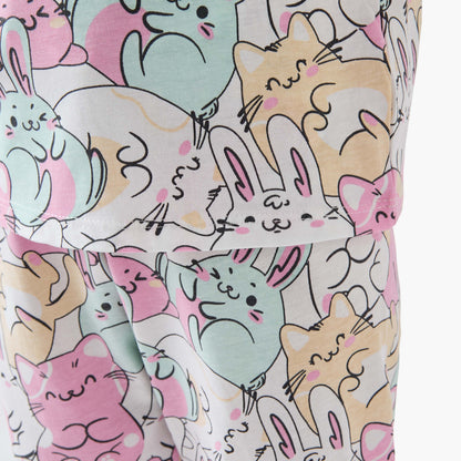 Juniors Printed T-shirts and Pyjamas - Set of 3