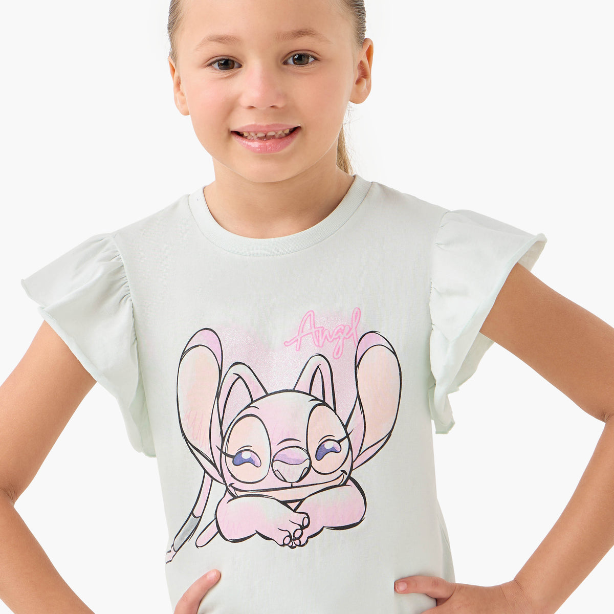 Disney Stitch Print T-shirt and Pyjama Set