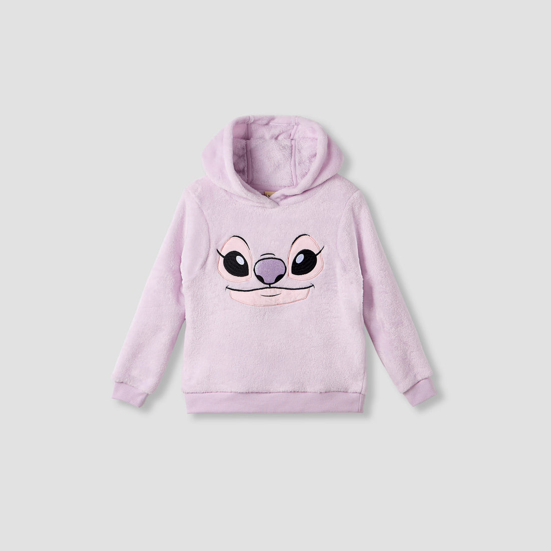 Disney Girls Sweatshirt and Pyjama Set with Stitch Angel Texture - Polyester - Long Sleeves - Hood