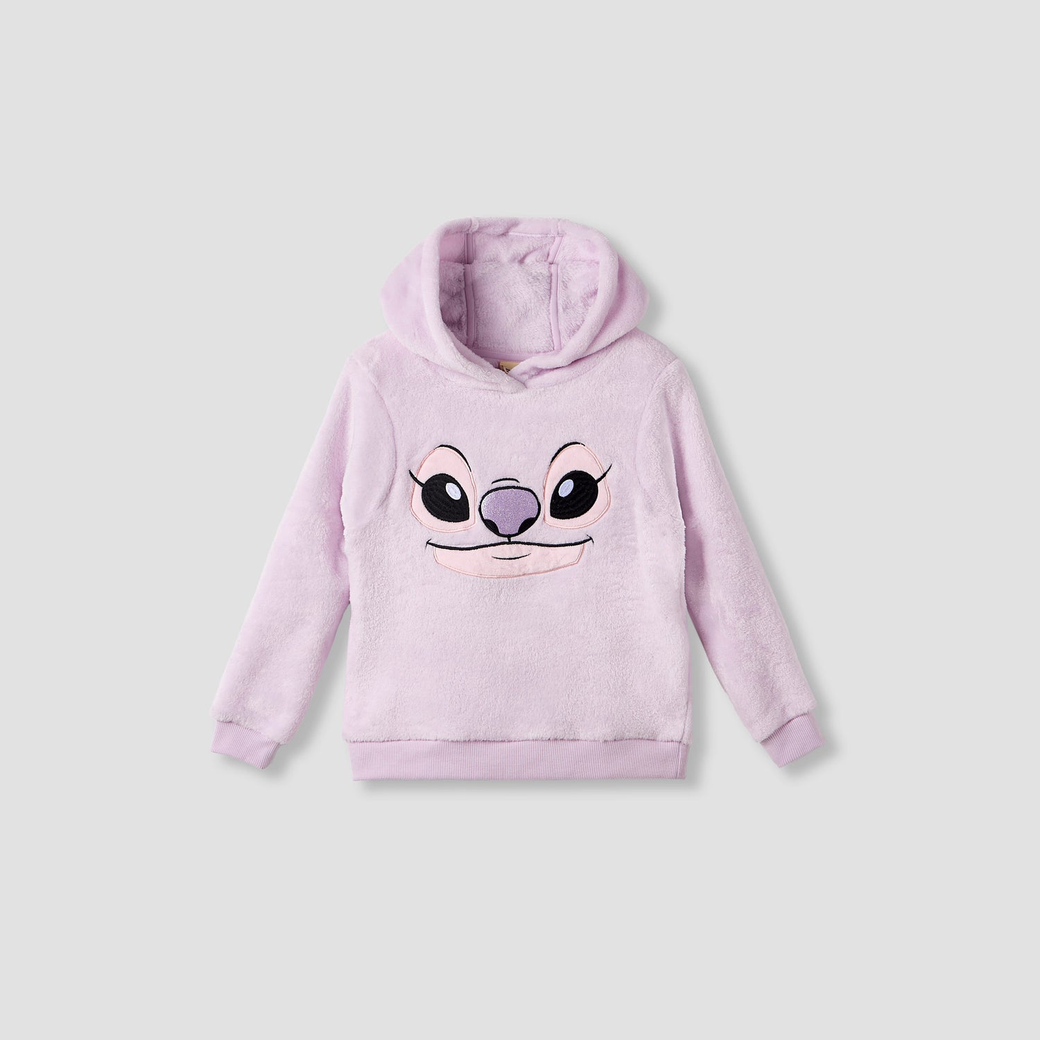 Disney Girls Sweatshirt and Pyjama Set with Stitch Angel Texture - Polyester - Long Sleeves - Hood