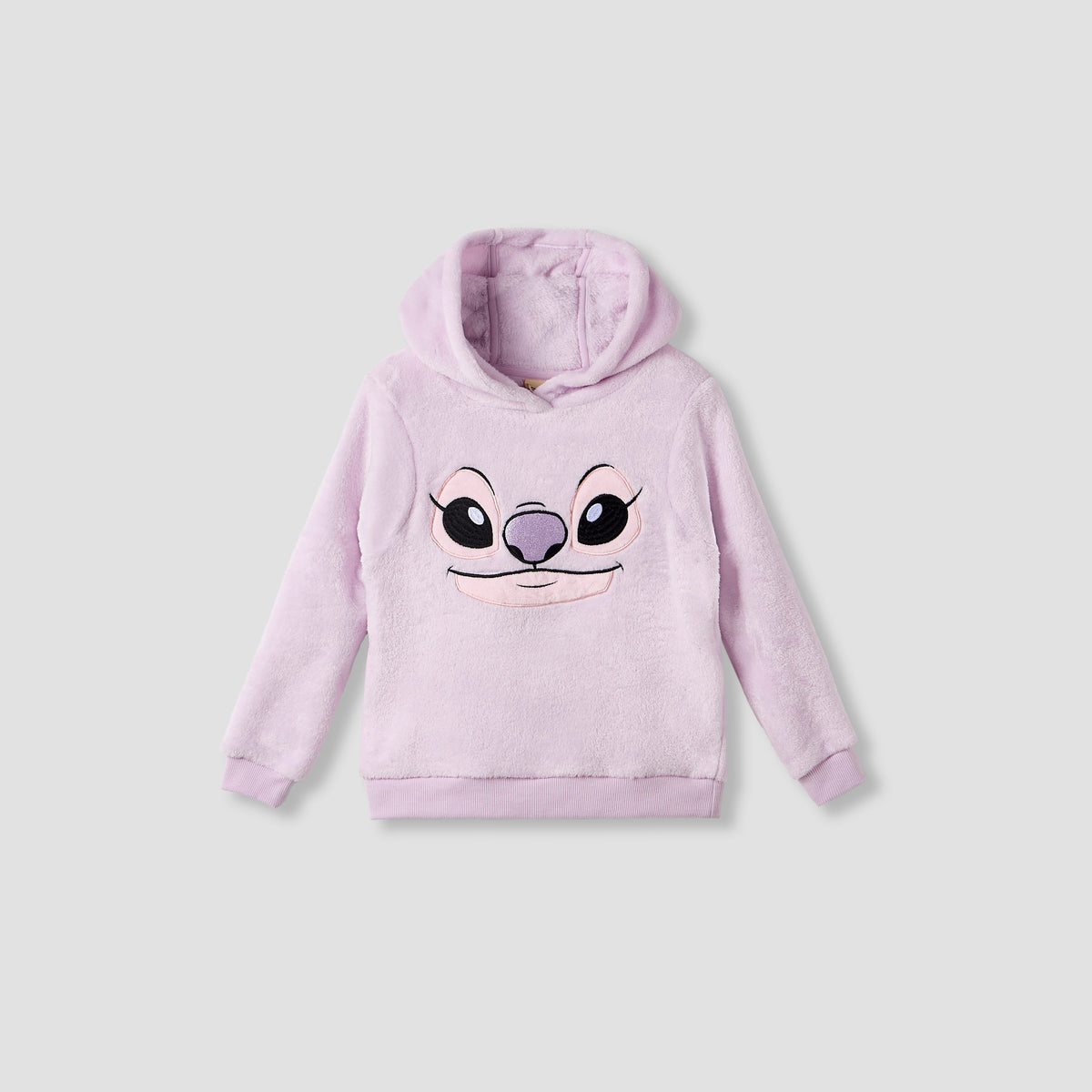 Disney Girls Sweatshirt and Pyjama Set with Stitch Angel Texture - Polyester - Long Sleeves - Hood