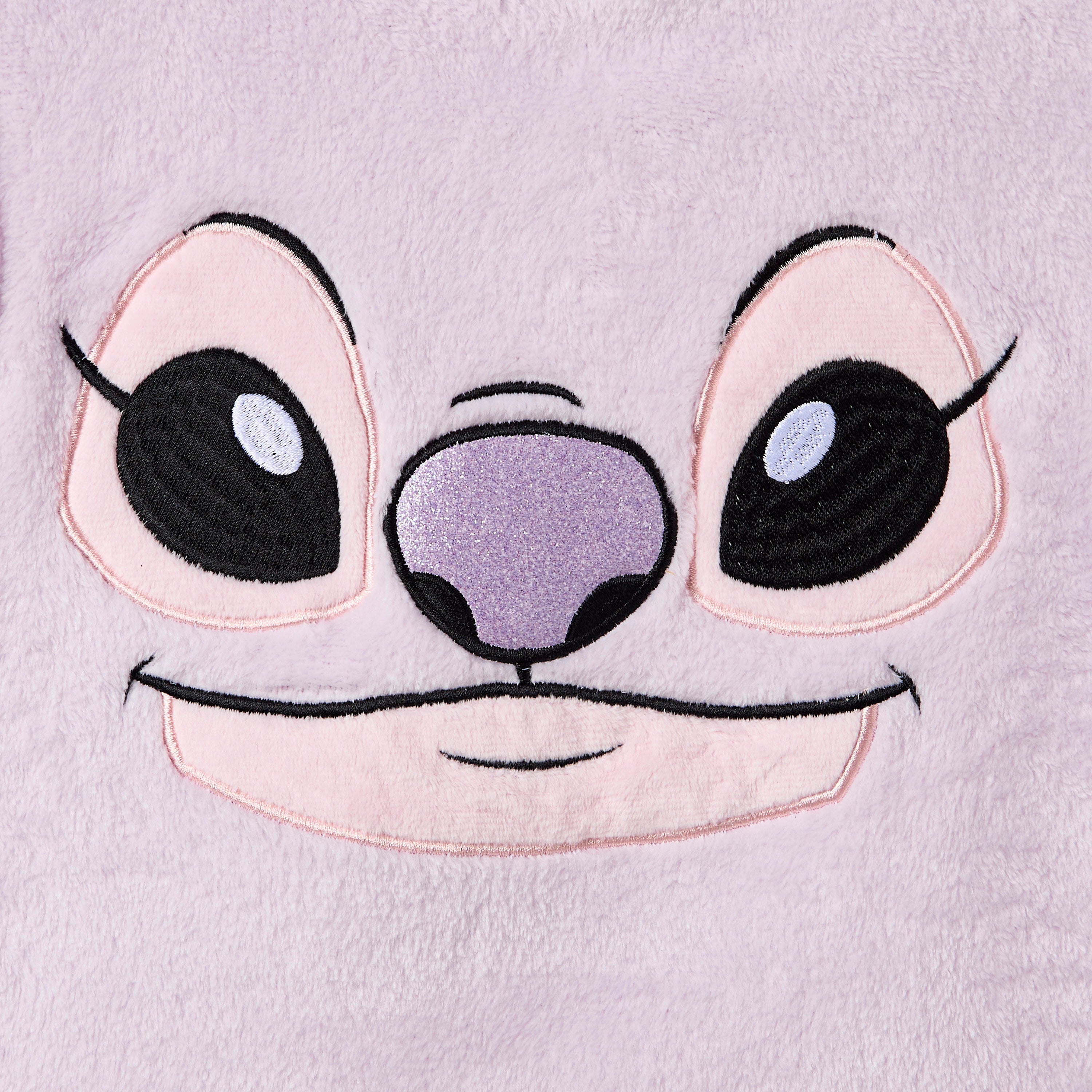 Disney Girls Sweatshirt and Pyjama Set with Stitch Angel Texture - Polyester - Long Sleeves - Hood