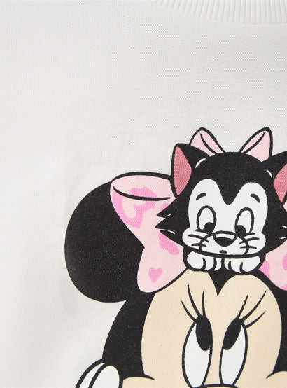 Disney Cotton Crew Neck Long Sleeve Pyjama Set with Minnie Mouse Print-baby-girls-clothing-winterwear-pyjamasets-image-6