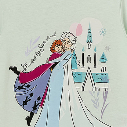 Set of 3 Disney Cotton Crew Neck Long Sleeves Pyjama Set with Frozen Print