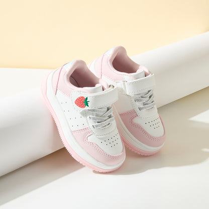 Panelled Sneakers with Hook and Loop Closure