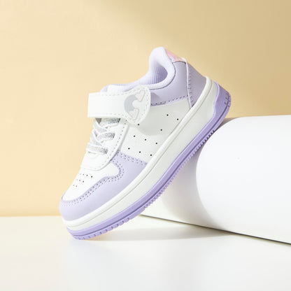 Panelled Sneakers with Hook and Loop Closure