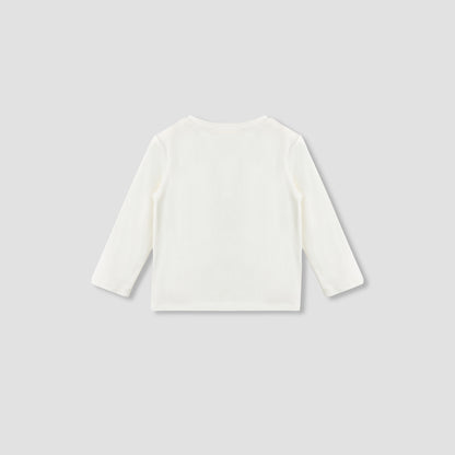 Juniors Crew Neck Long Sleeves T-shirt with Elephant Print