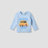 Juniors Crew Neck Long Sleeves T-shirt with Graphic Print - Blue / 12-18 mths