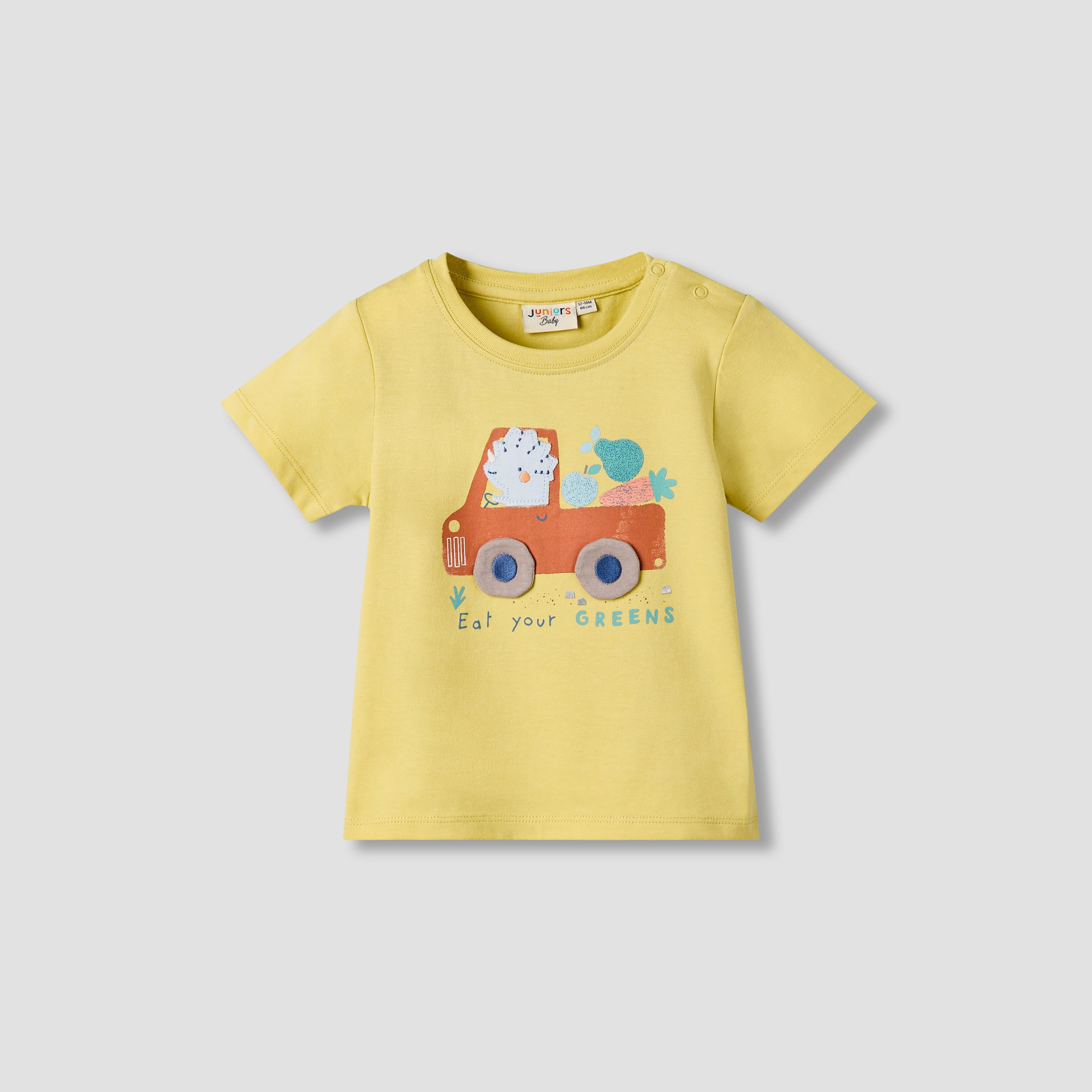 Set of 3 Juniors Crew Neck Short Sleeve T-shirt with Graphic Print