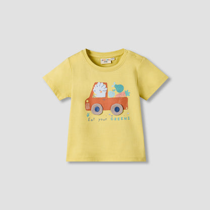 Set of 3 Juniors Crew Neck Short Sleeve T-shirt with Graphic Print
