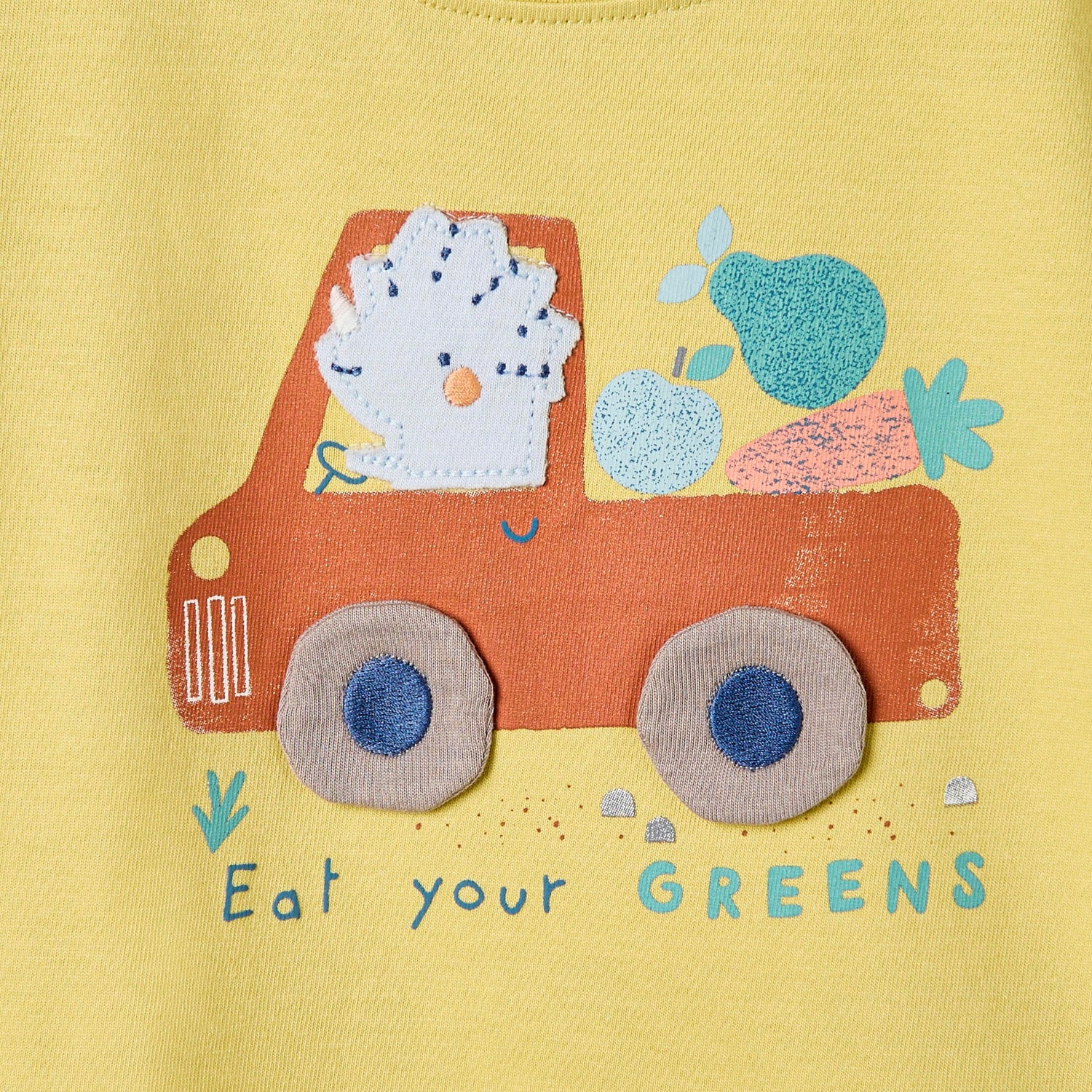 Set of 3 Juniors Crew Neck Short Sleeve T-shirt with Graphic Print