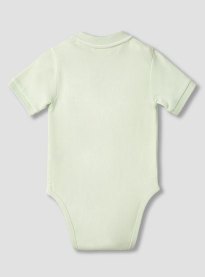 Juniors Short Sleeve Polo Bodysuit with Texture-baby-boys-clothing-bodysuits-image-3