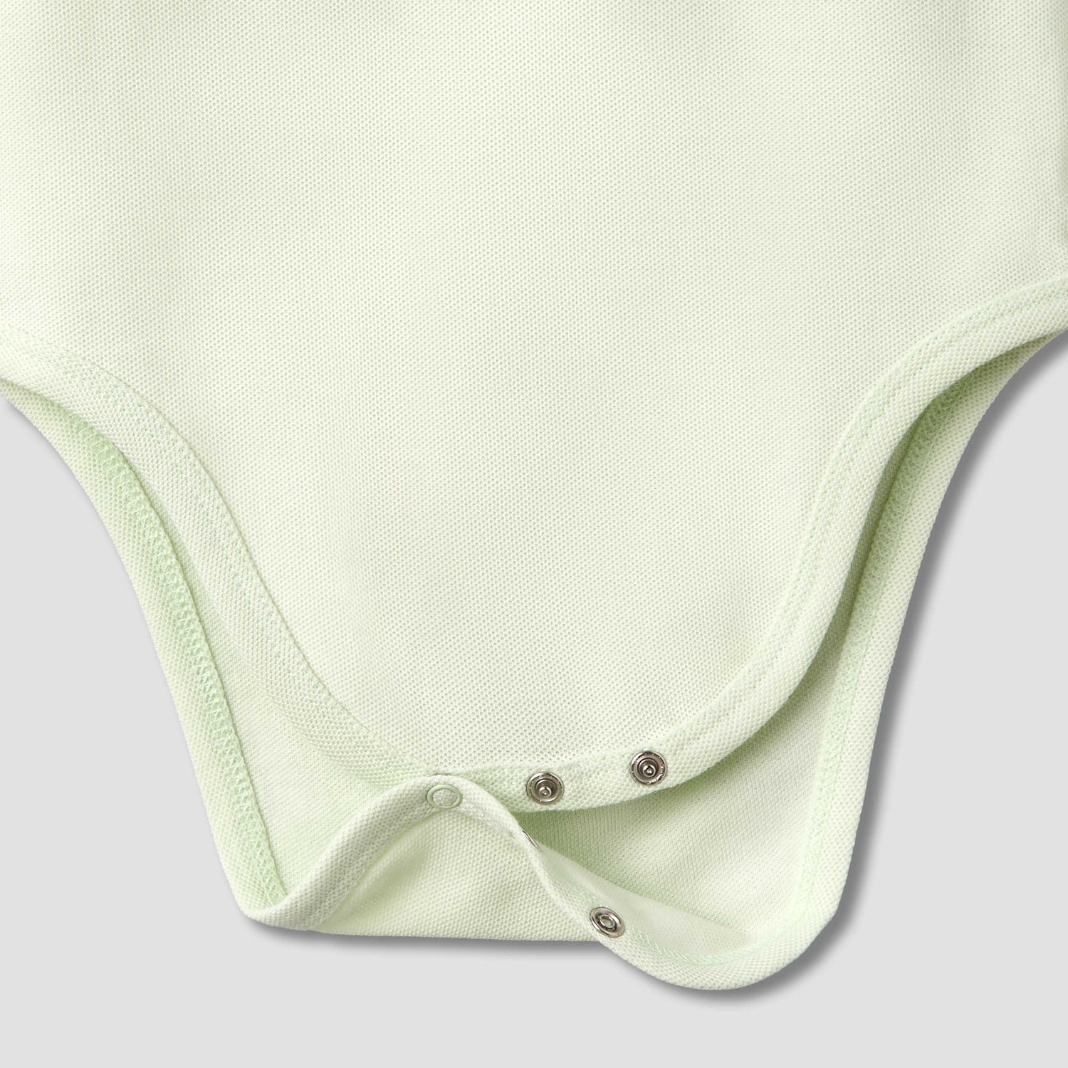 Juniors Short Sleeve Polo Bodysuit with Texture
