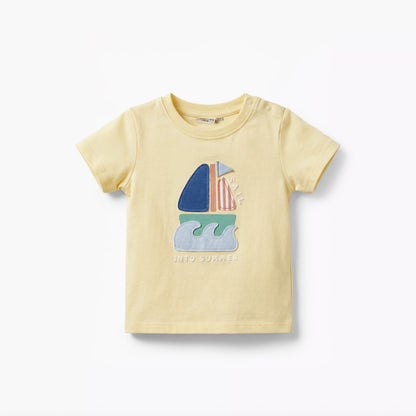 Pack of 3 Juniors Short Sleeve T-shirt with Applique Accent