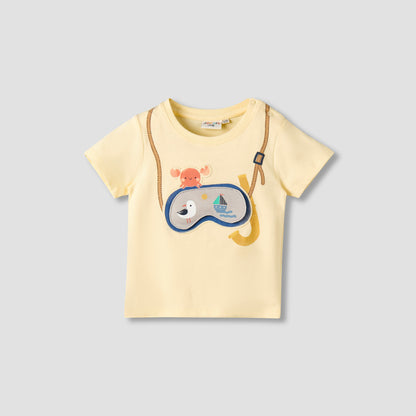 Pack of 3 Juniors Crew Neck Short Sleeves T-shirt with Print