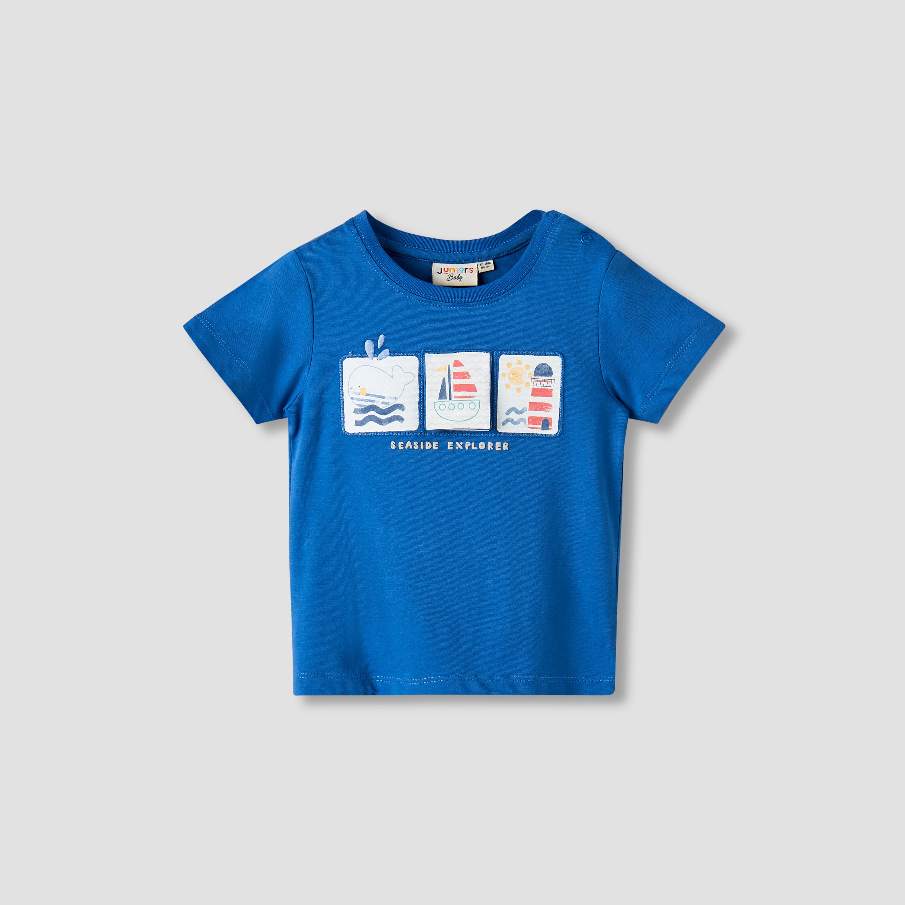 Pack of 3 Juniors Crew Neck Short Sleeves T-shirt with Print