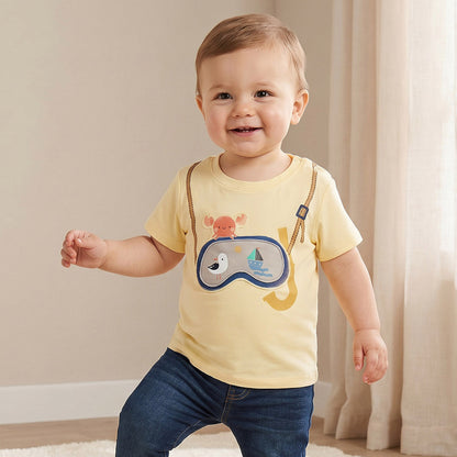 Pack of 3 Juniors Crew Neck Short Sleeves T-shirt with Print