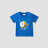 Juniors Crew Neck Short Sleeves T-shirt with Fish Print - Yellow / 12-18 mths