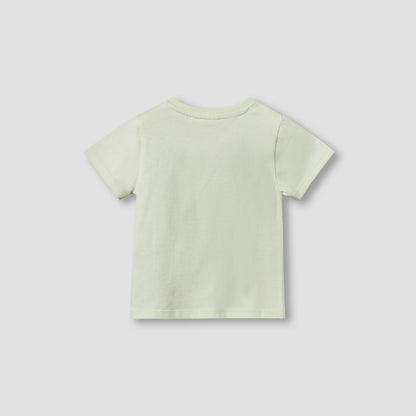 Juniors Crew Neck Short Sleeves T-shirt with Fish Print