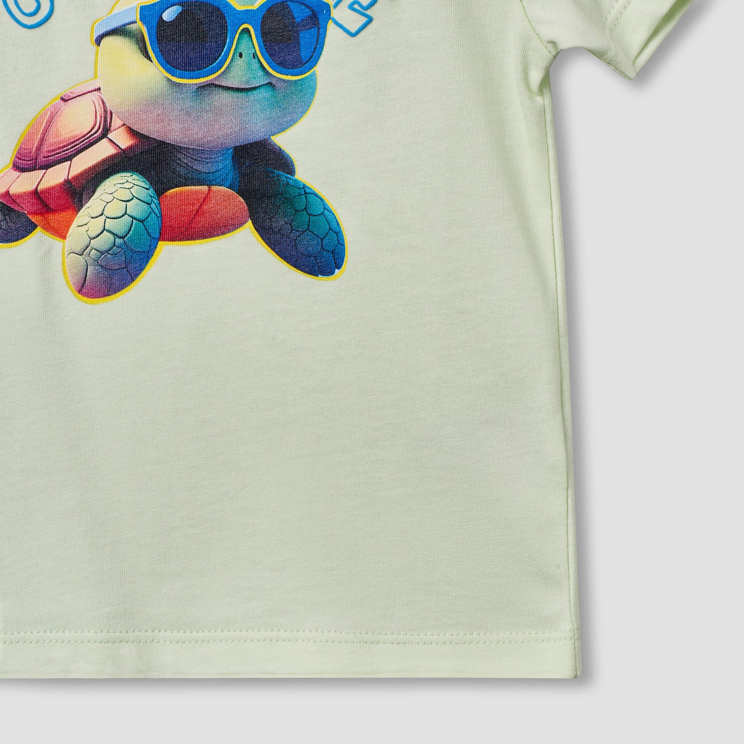 Juniors Crew Neck Short Sleeves T-shirt with Fish Print