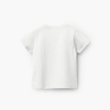 Juniors Crew Neck Short Sleeves T-shirt with Bear Print