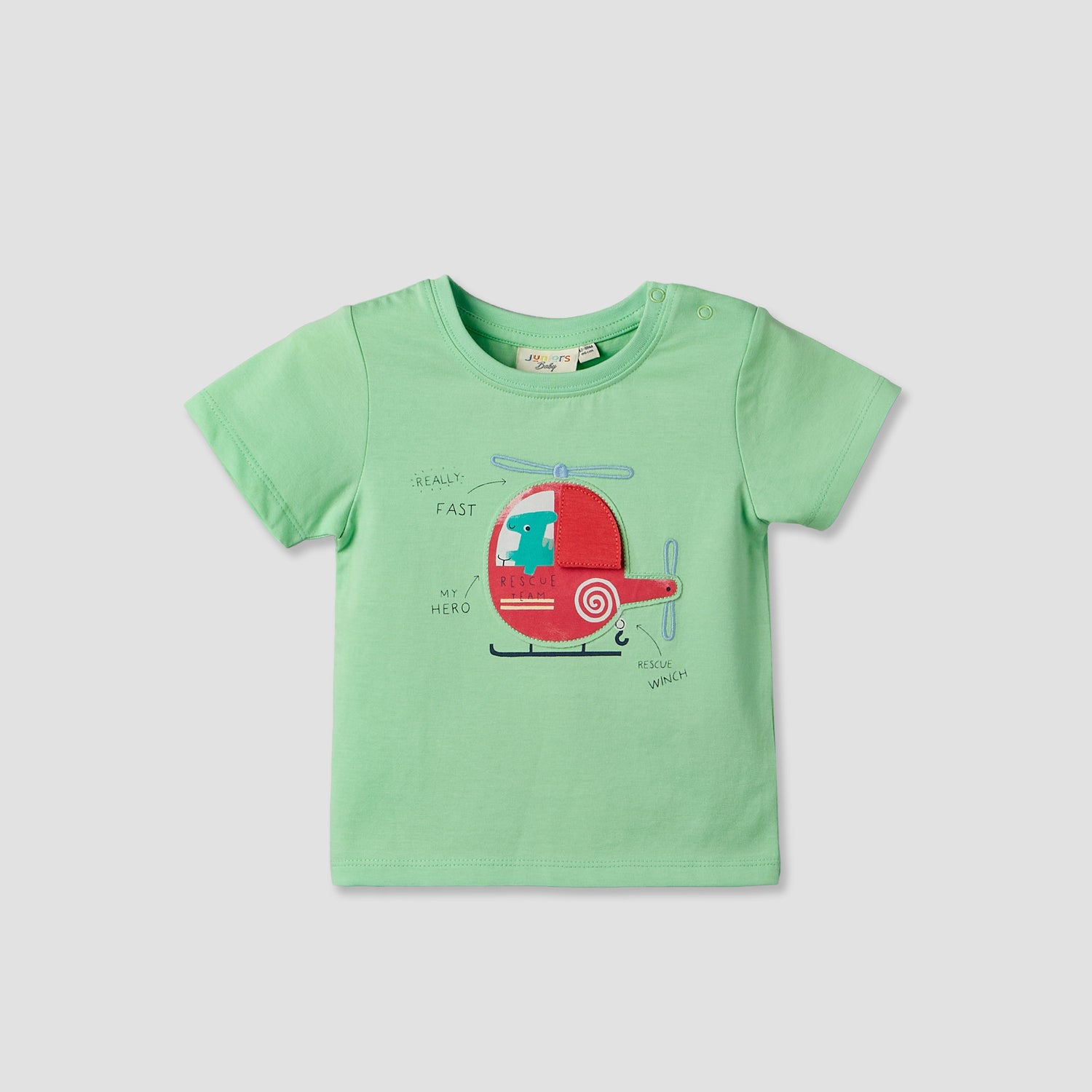 Pack of 3 Juniors Crew Neck Short Sleeves T-shirt with Vehicle Print