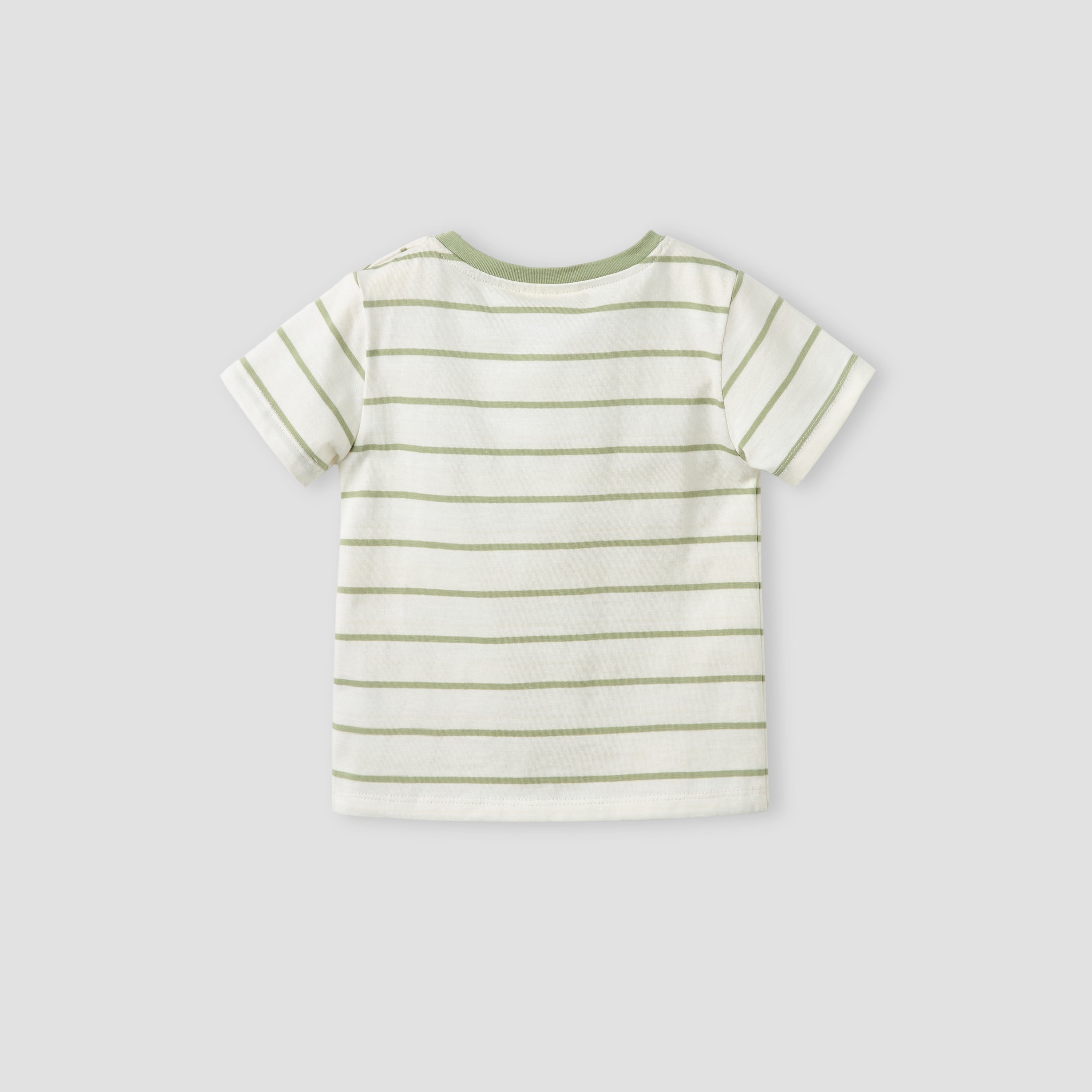 Juniors Crew Neck Short Sleeves T-shirt with Stripes
