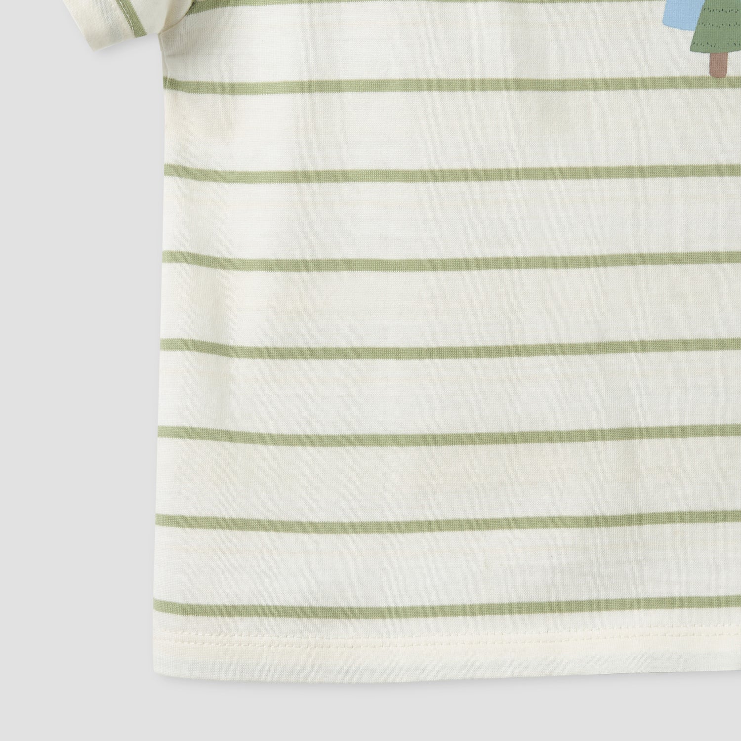 Juniors Crew Neck Short Sleeves T-shirt with Stripes
