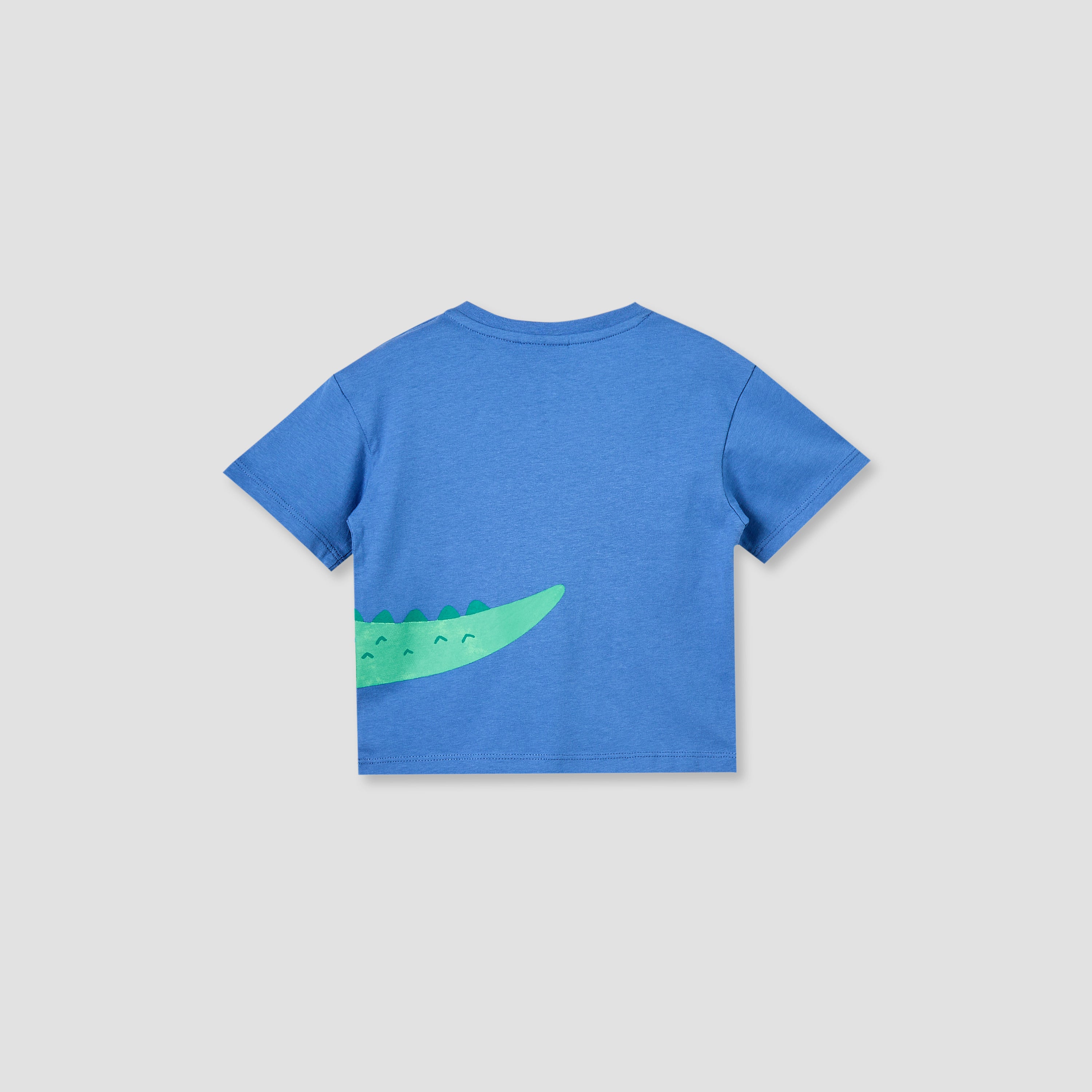 Juniors Crew Neck Short Sleeves T-shirt with Alligator Print