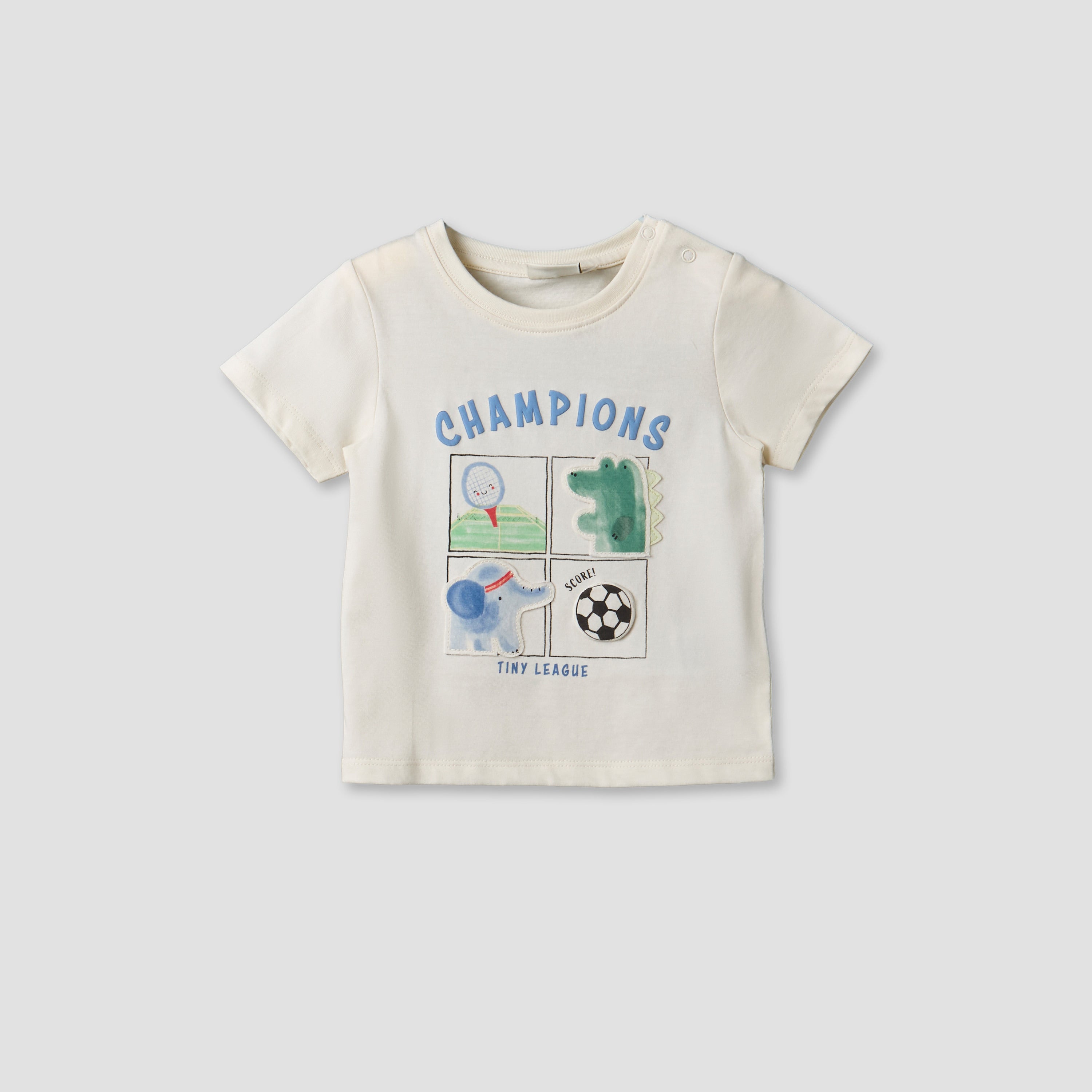 Pack of 3 Juniors Crew Neck Short Sleeves T-shirt with Fun Print