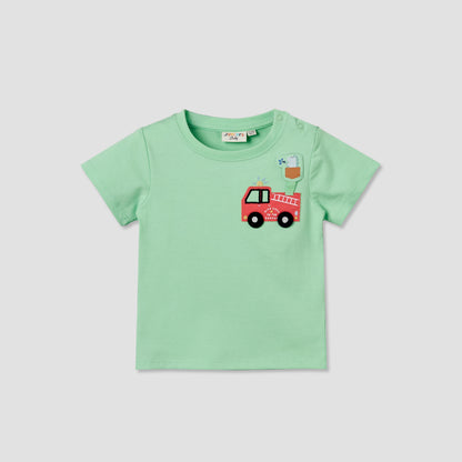 Pack of 3 Juniors Crew Neck Short Sleeves T-shirt with Applique Accent
