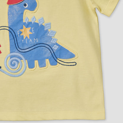 Pack of 3 Juniors Crew Neck Short Sleeves T-shirt with Applique Accent