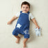 Juniors Crew Neck Short Sleeve T-shirt and Dungaree Set with Elephant Applique Detail - Multicolour / 18-24 mths