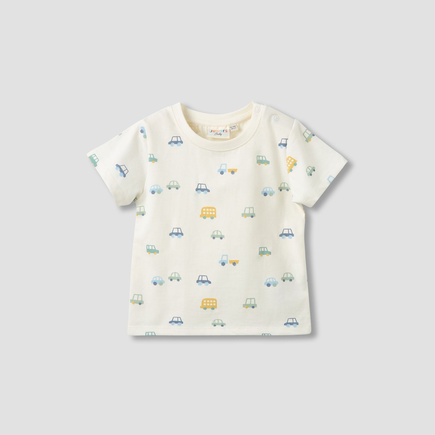 Juniors Crew Neck Short Sleeve T-shirt and Dungaree Set with Stripes