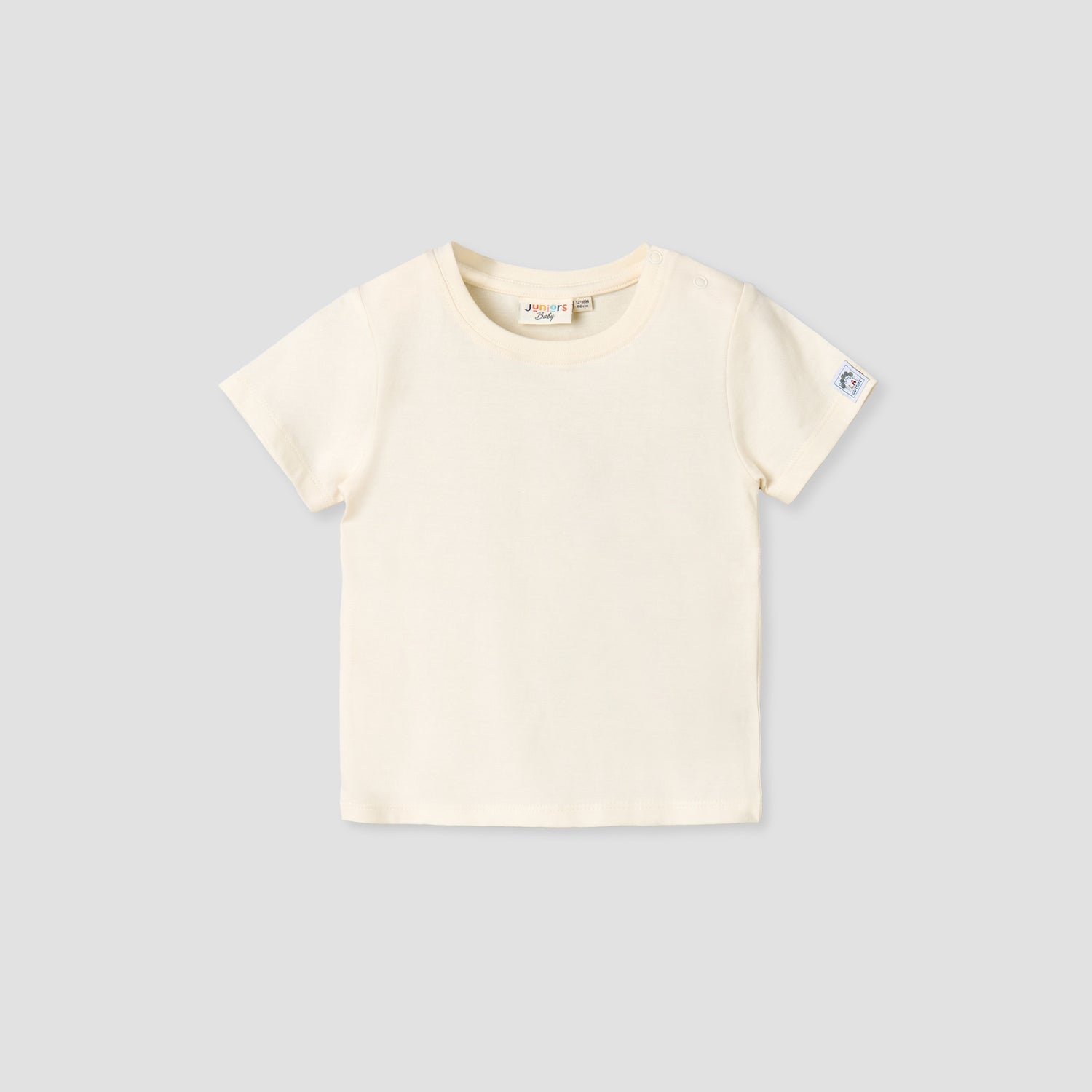 Juniors Crew Neck Short Sleeves T-shirt and Dungaree Set with Checks Detail