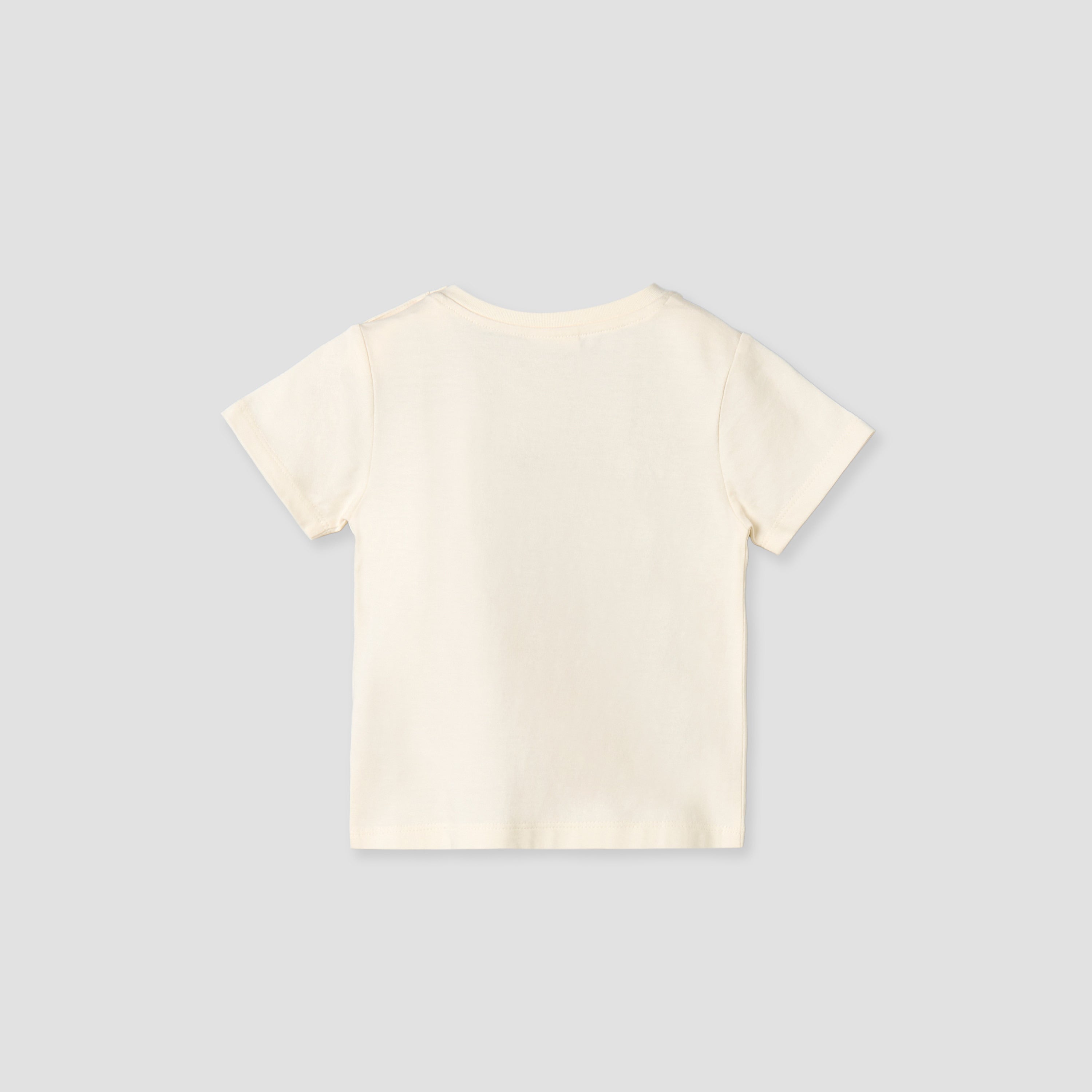 Juniors Crew Neck Short Sleeves T-shirt and Dungaree Set with Checks Detail