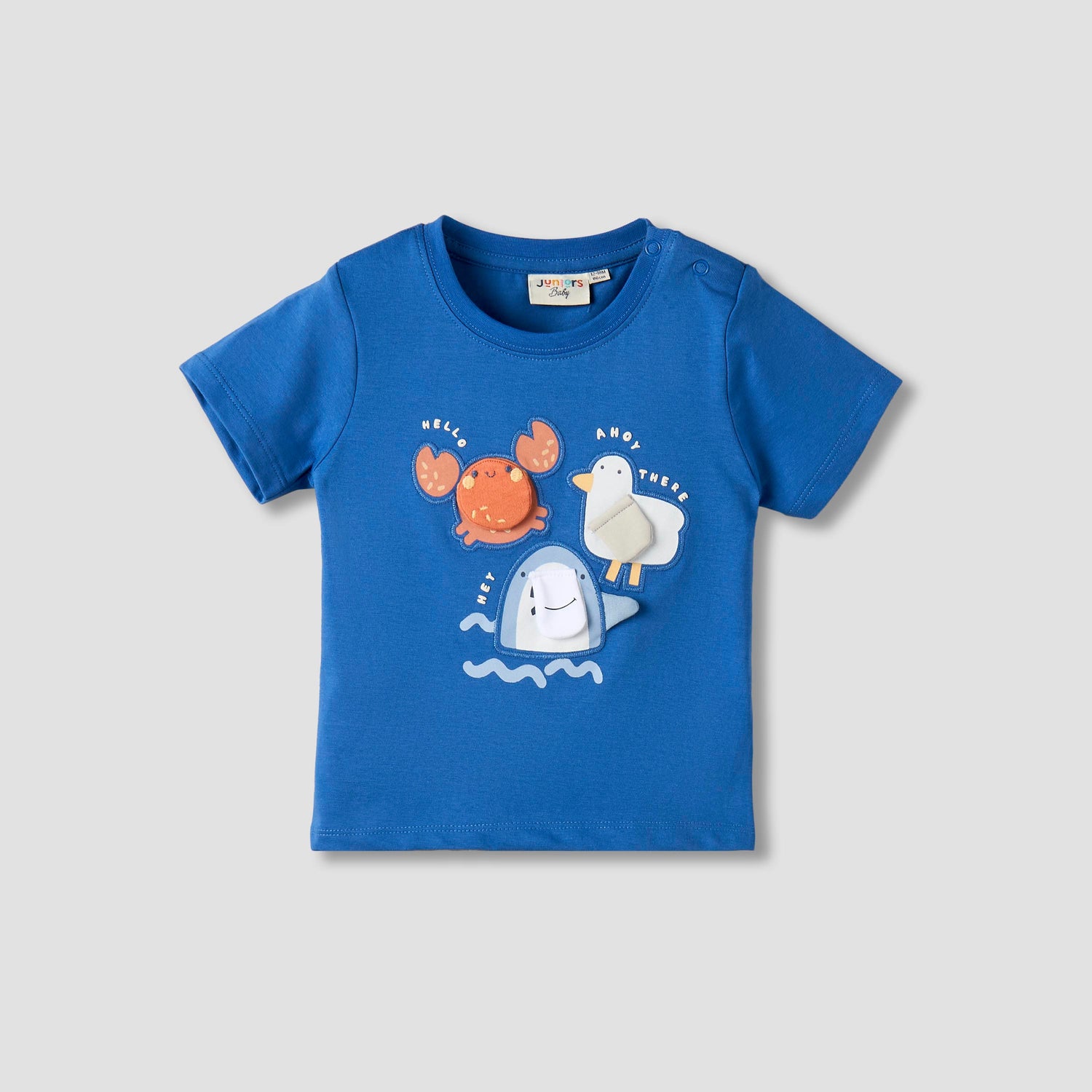 Set of 3 Juniors Crew Neck Short Sleeves T-shirt and Shorts Set with Print