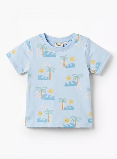 Set of 3 Juniors Clothing Set with Surf Print-baby-boys-clothing-setsandcoords-image-2