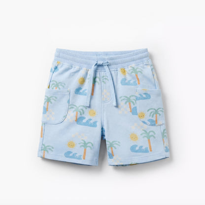 Set of 3 Juniors Clothing Set with Surf Print