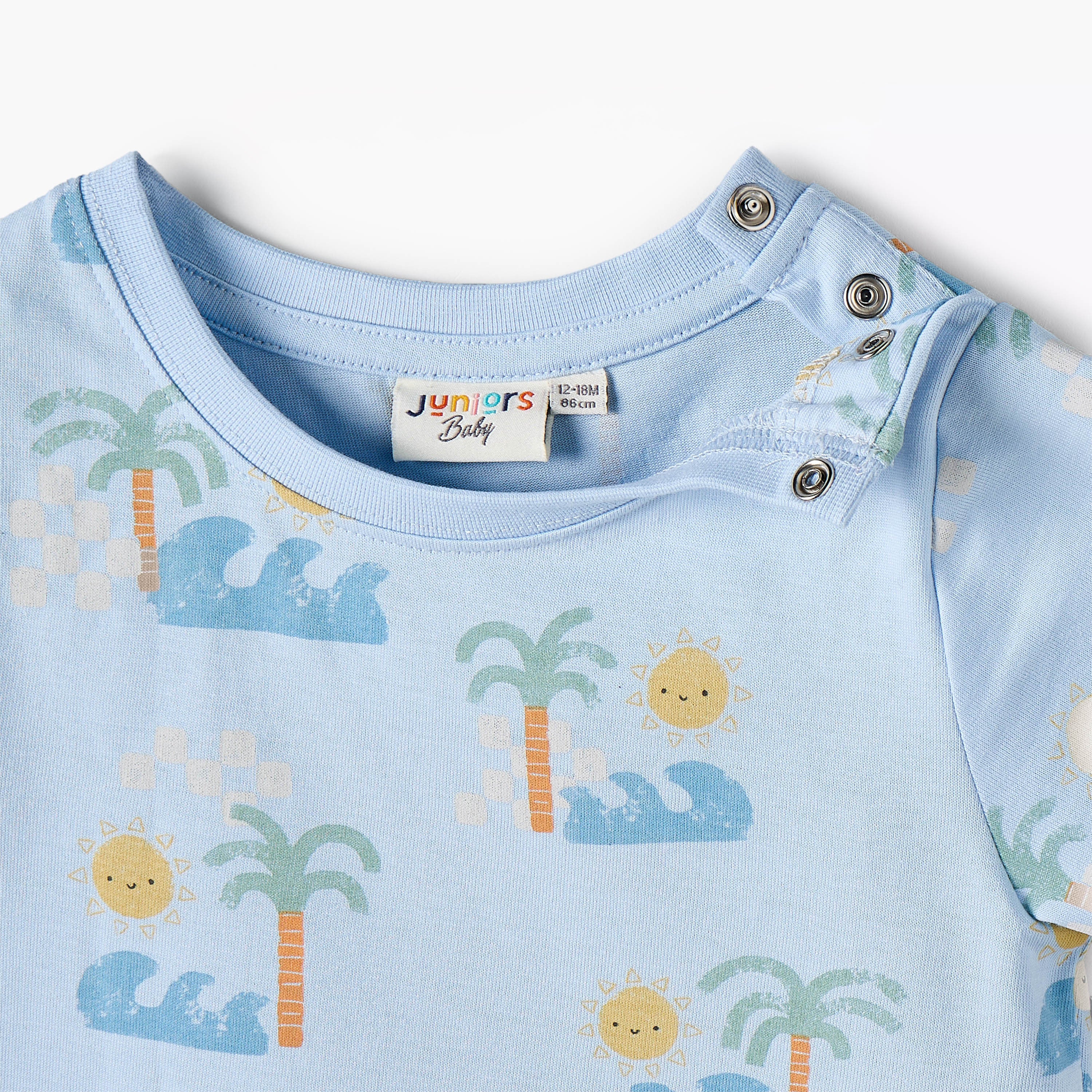 Set of 3 Juniors Clothing Set with Surf Print
