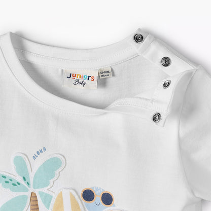 Set of 3 Juniors Clothing Set with Surf Print