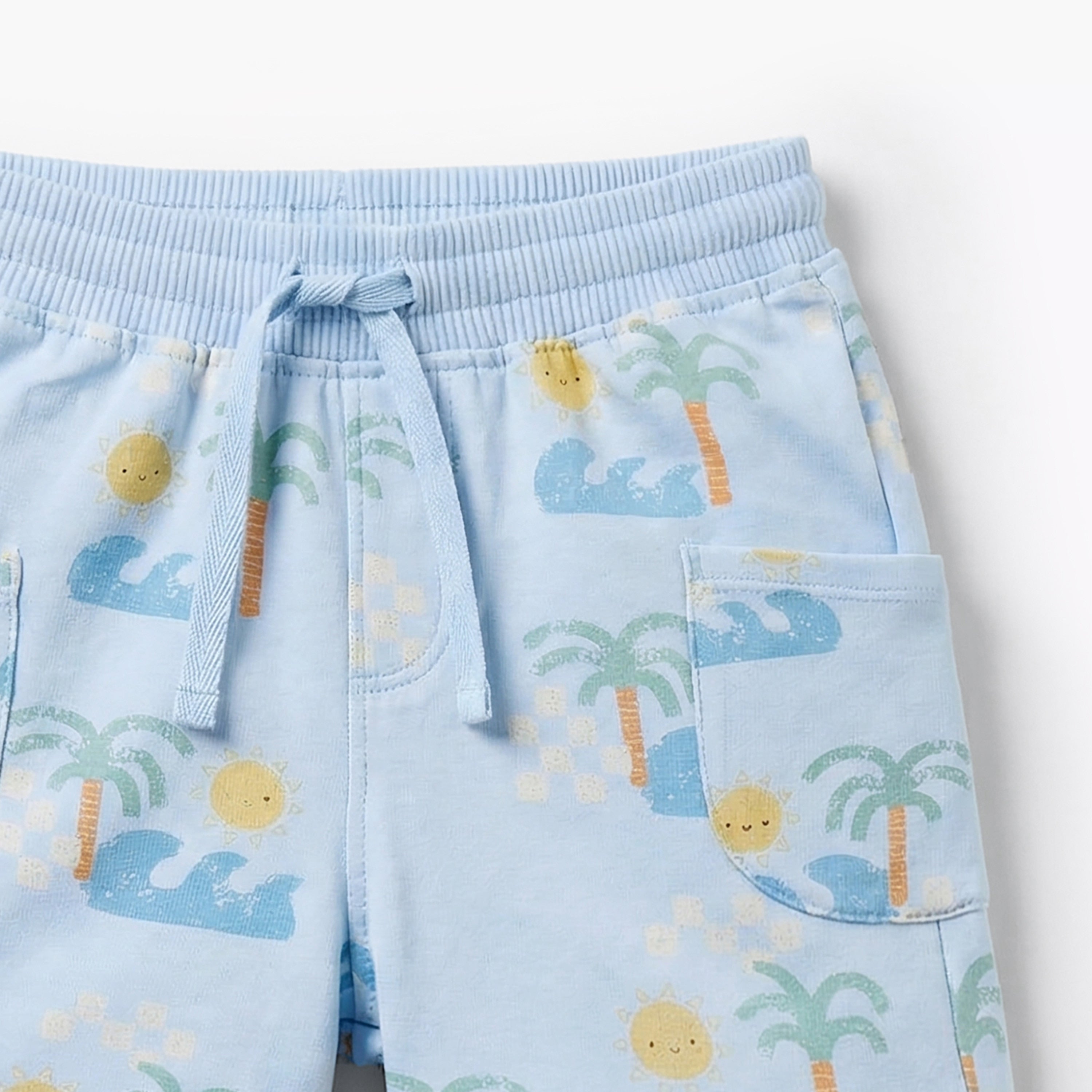 Set of 3 Juniors Clothing Set with Surf Print