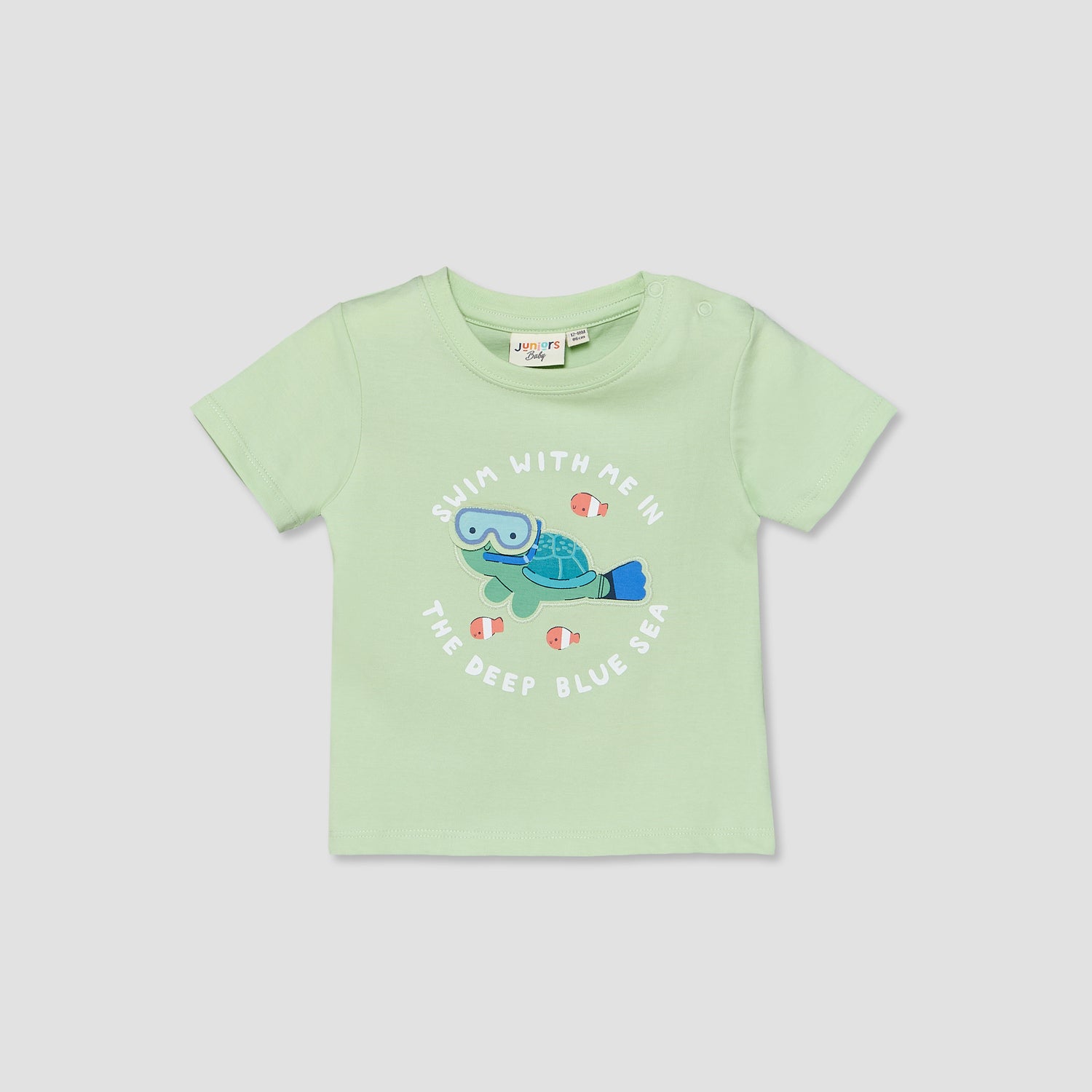 Set of 3 Juniors Crew Neck Short Sleeves T-shirt and Shorts Set with Applique Detail