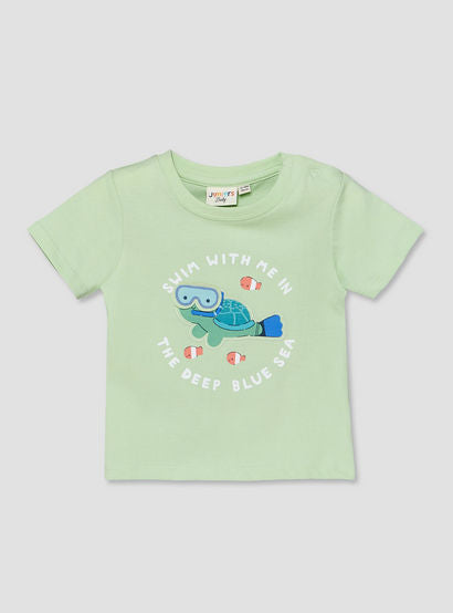 Set of 3 Juniors Crew Neck Short Sleeves T-shirt and Shorts Set with Applique Detail-baby-boys-clothing-setsandcoords-image-2