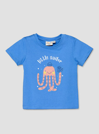 Set of 3 Juniors Crew Neck Short Sleeves T-shirt and Shorts Set with Underwater Print-baby-boys-clothing-setsandcoords-image-2