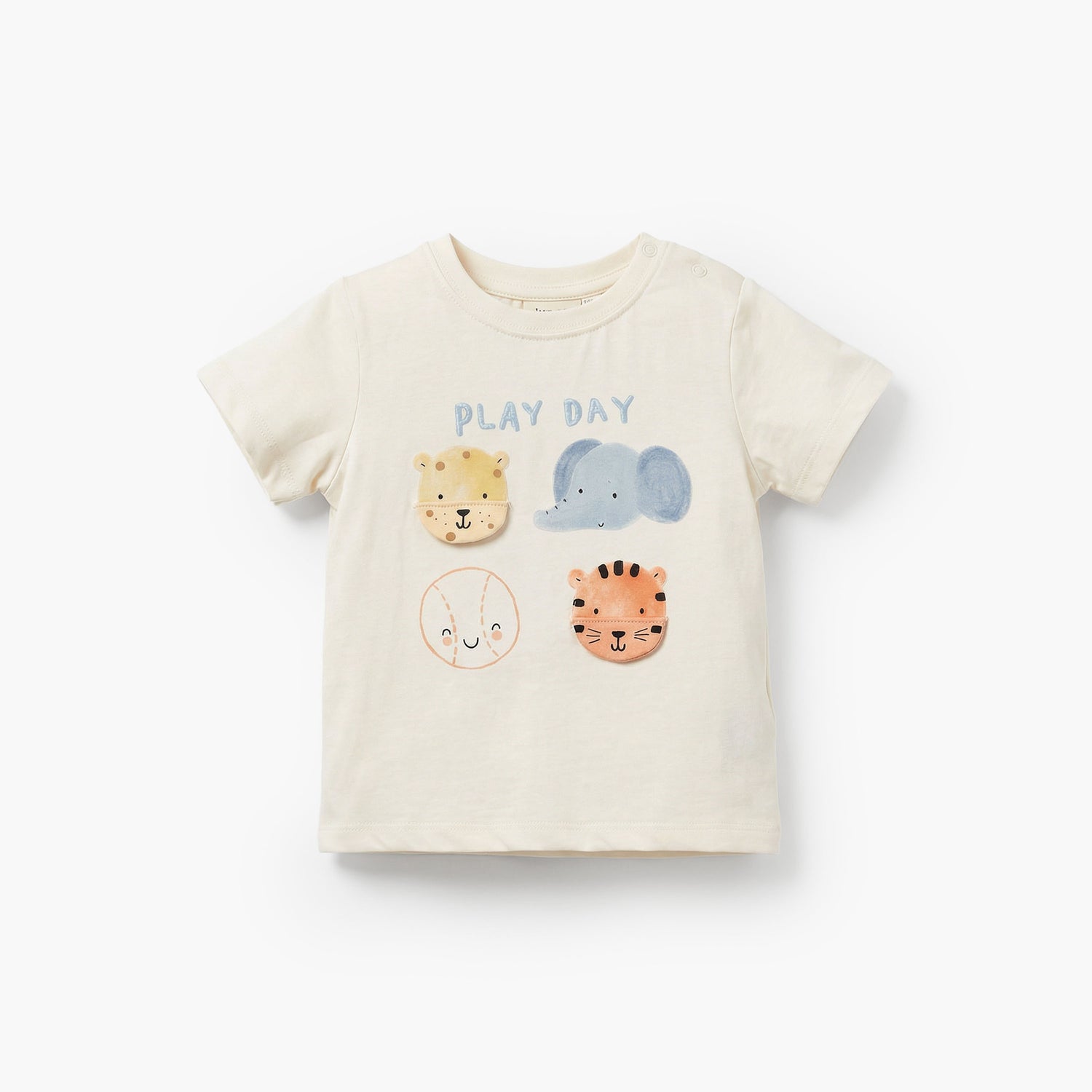 Set of 3 Juniors Crew Neck Short Sleeves T-shirt and Shorts Set with Print